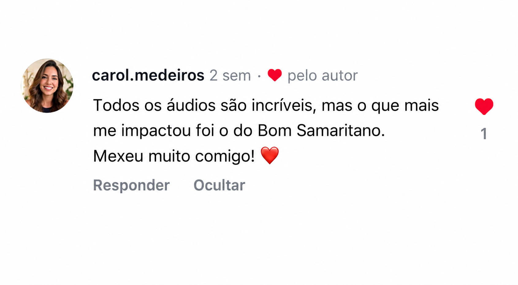 Depoimento de Carol sobre os áudios do JESUSFLIX