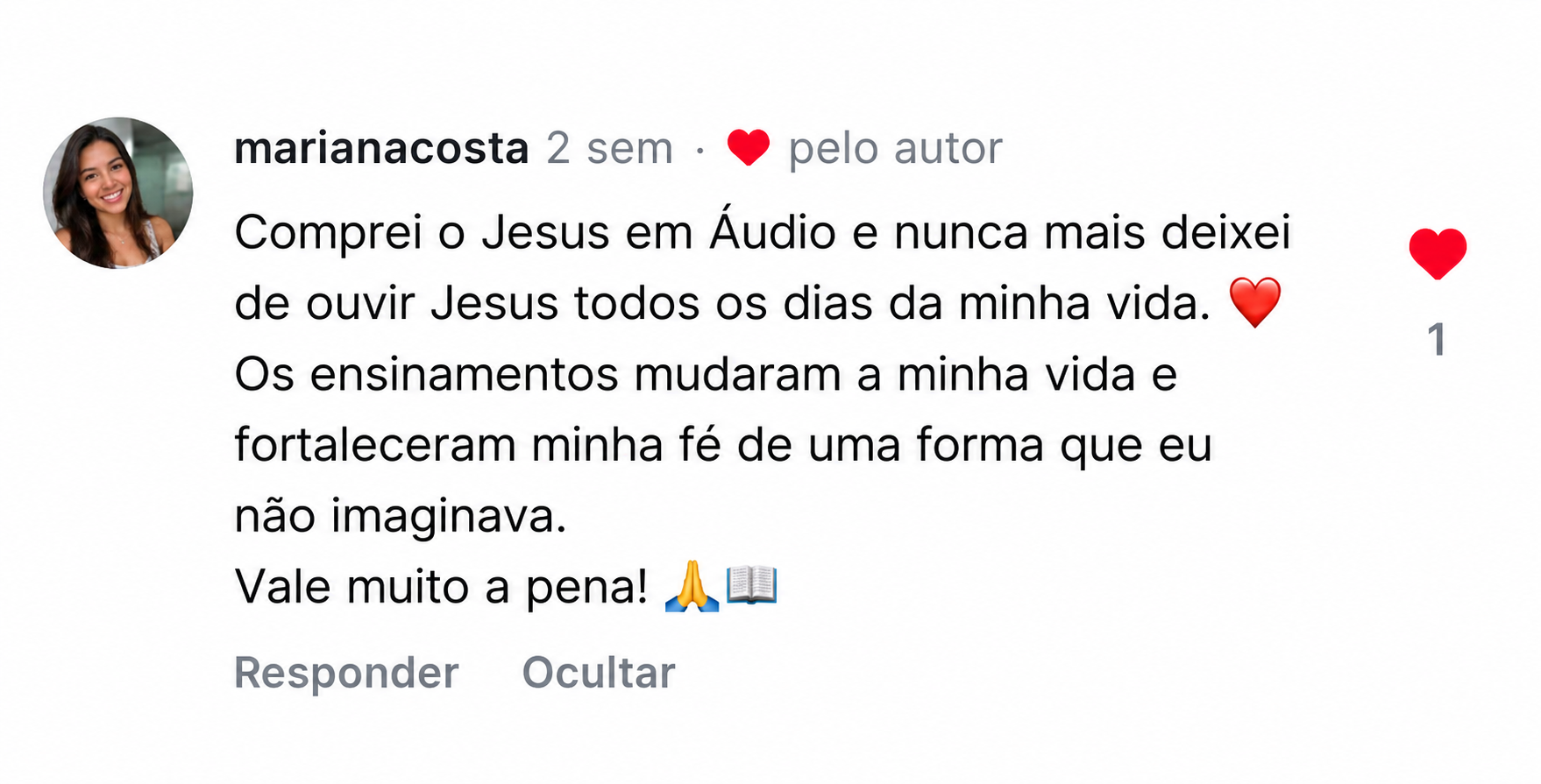 Depoimento de Mariana sobre como o JESUSFLIX fortaleceu sua fé